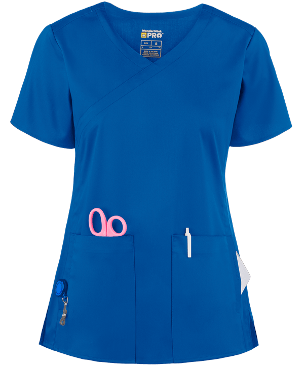 Uniforme Quirurgico WonderWink PRO para dama con Cuello de Efecto Cruzado