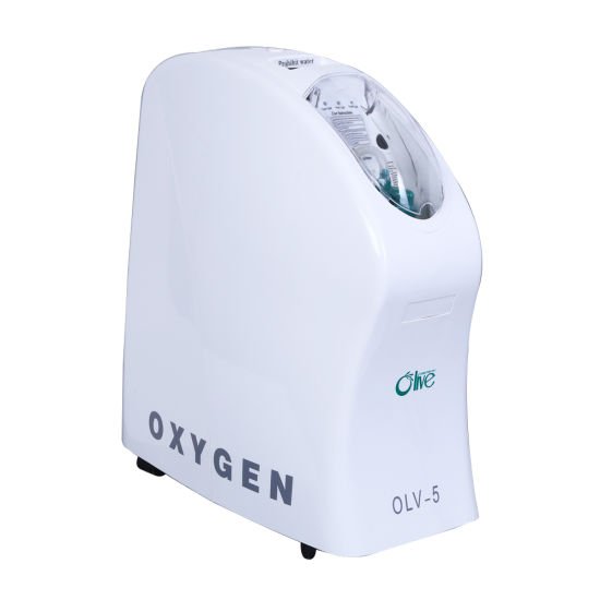 Concentrador de oxigeno OLV-5 de 5 litros con ruedas