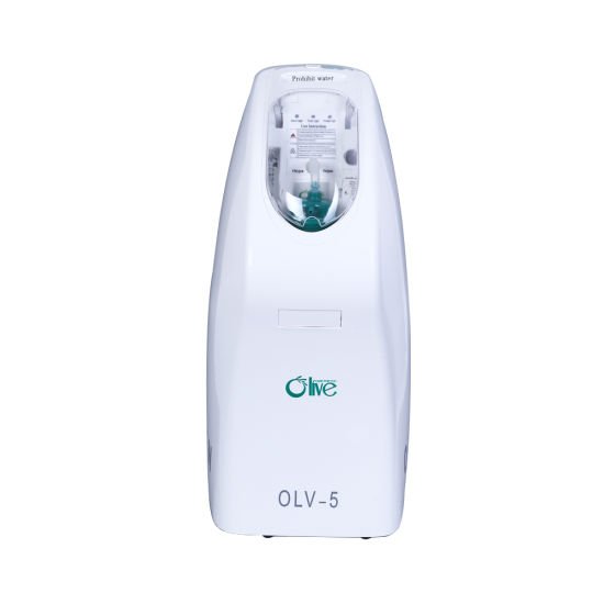 Concentrador de oxigeno OLV-5 de 5 litros con ruedas