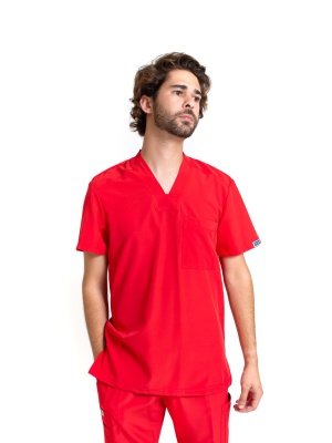 Uniforme quirurgico HASSAN color rojo para caballero